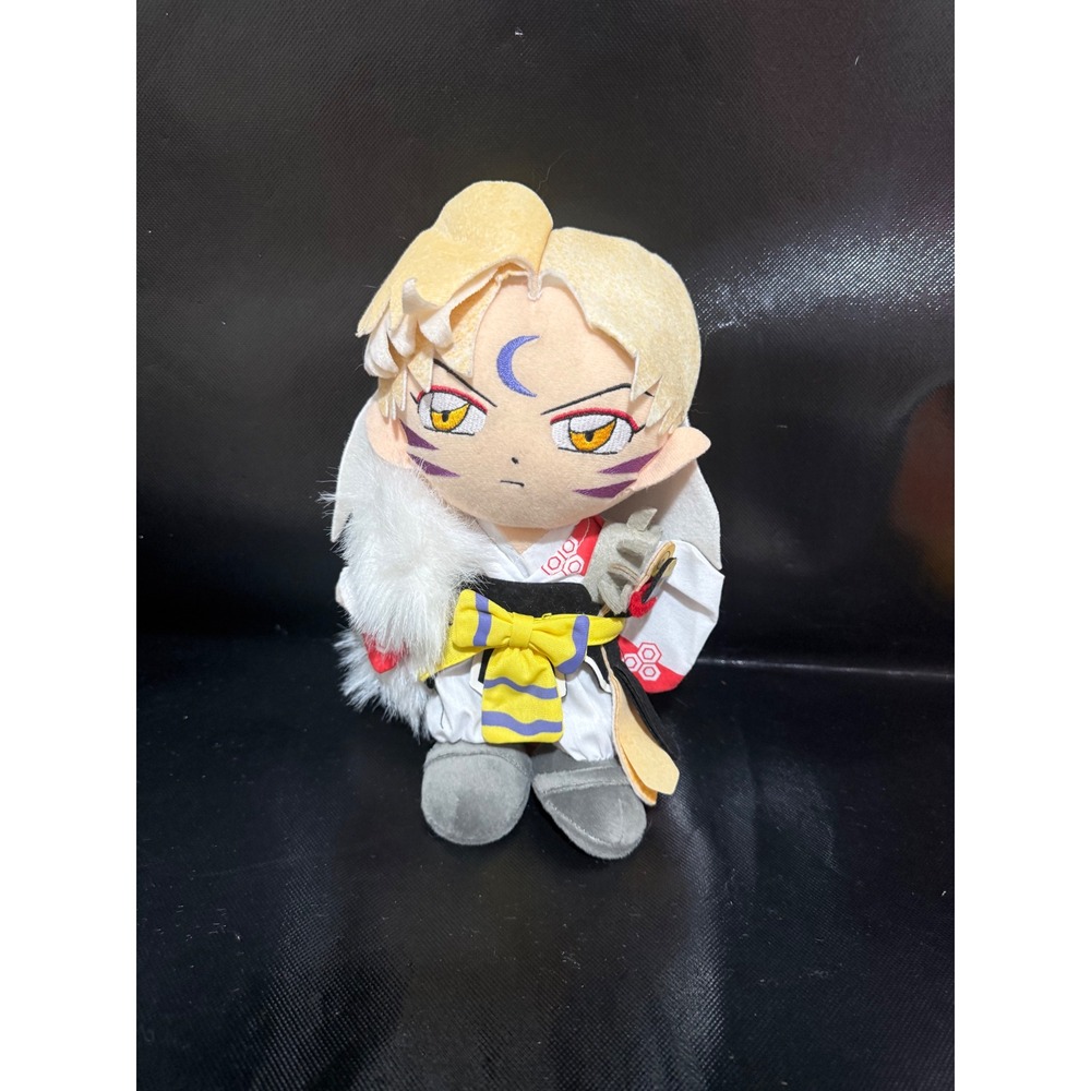 Inuyasha Sesshomaru Plush Anime Collectible ShoPro Figure White Fur Kimono